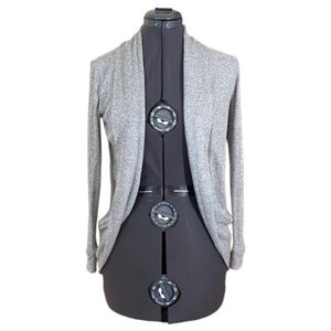 2/$25 SWS Streetwear Society Grey Open Front Draped Cardigan Size Small